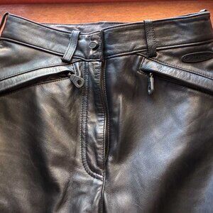 Harley Davidson Waterproof Motorcycle Leather Pants Size 2 - 30 Length
